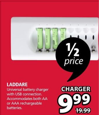 JYSK Laddare universal battery charger offer