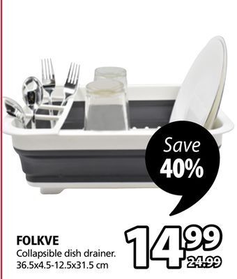 JYSK Folkve collapsible dish drainer offer