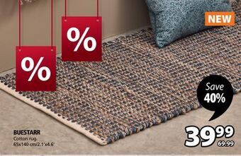JYSK Buestarr cotton rug offer