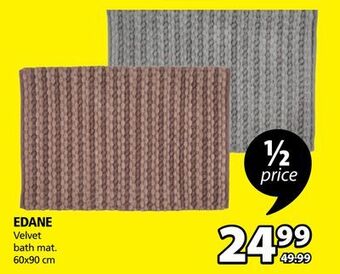 JYSK Edane velvet bath mat offer