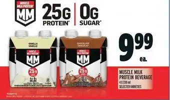 Metro MUSCLE MILK PROTEIN BEVERAGE 4X330 ml offer