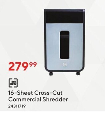 Staples 16-Sheet Cross-Cut Commercial Shredder offer