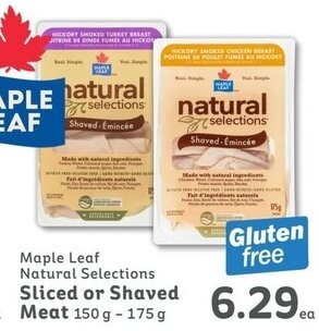 IGA Maple leaf Sliced or shaved Meat 150g-175g offer