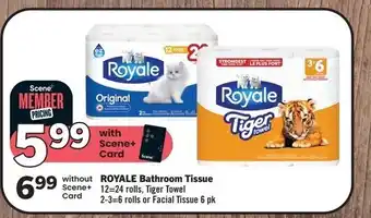 IGA ROYALE Bathroom Tissue 12-24 rolls offer