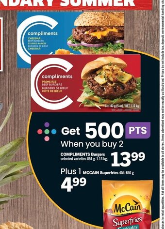 IGA Compliments burgers offer