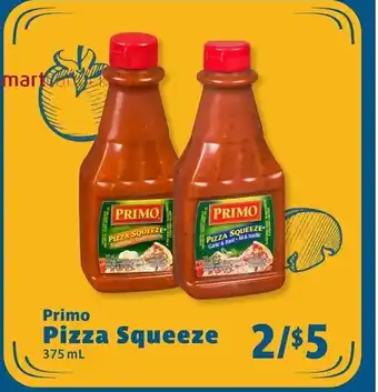 IGA PRIMO PIZZA SQUEEZE 375ml offer