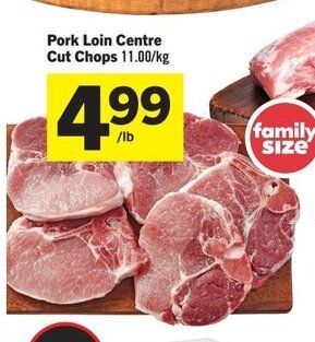 IGA Pork Loin Centre Cut Chops offer