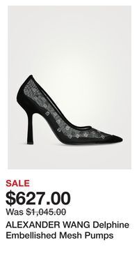 Holt Renfrew Alexander wang delphine embellished mesh pumps offer