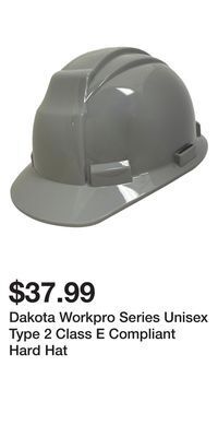 Mark's Dakota workpro series unisex type 2 class e compliant hard hat offer