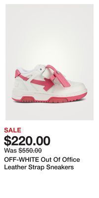 Holt Renfrew Off-white out of office leather strap sneakers offer