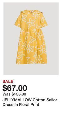 Holt Renfrew Jellymallow cotton sailor dress in floral print offer