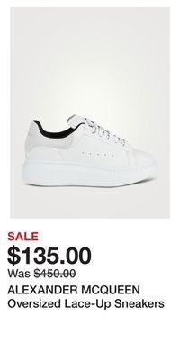 Holt Renfrew Alexander mcqueen oversized lace-up sneakers offer