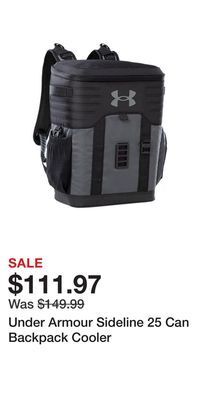 Sport Chek Under armour sideline 25 can backpack cooler offer