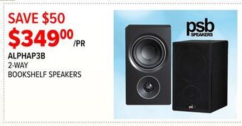 2001 Audio Video Psb speakers 2-way bookshelf speakers offer