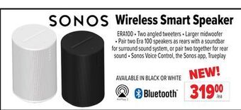 2001 Audio Video Sonos wireless smart speaker offer