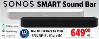 2001 Audio Video Sonos smart sound bar offer