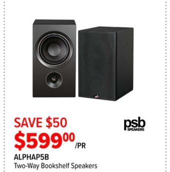 2001 Audio Video Two-way bookshelf speakers offer