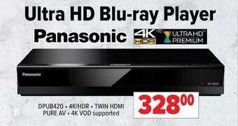 2001 Audio Video Panasonic ultra hd blu-ray player offer