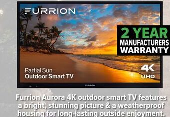 2001 Audio Video Furrion 43 partial sun outdoor smart tv offer