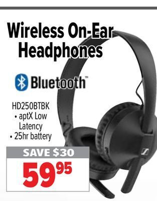 2001 Audio Video Wireless on-ear headphones offer