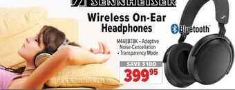 2001 Audio Video Sennheiser wireless on-ear headphones offer