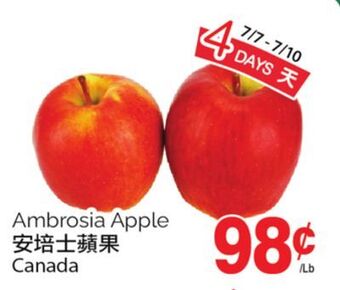 T&T Supermarket Ambrosia apple offer