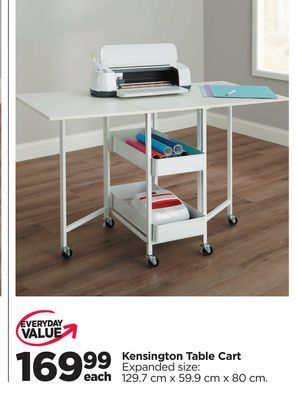 Michaels Kensington table cart offer