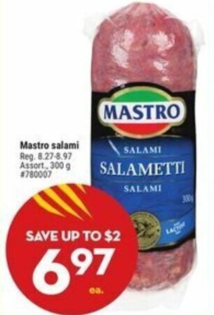 Giant Tiger Mastro salami offer