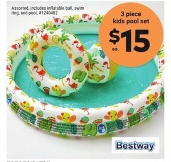Giant Tiger 3 piece kids pool set offer