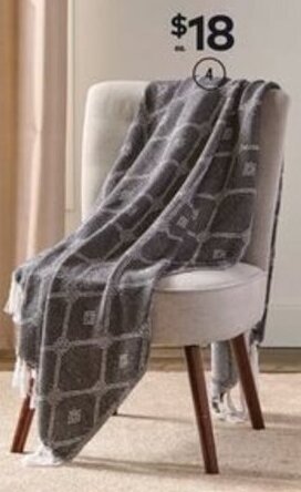 Giant Tiger Cotton blend throw with tassels offer