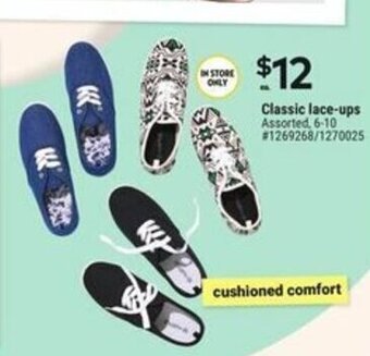 Giant Tiger Classic lace-ups offer