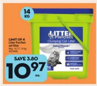 Giant Tiger Litter Purrfect cat litter offer