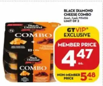 Giant Tiger BLACK DIAMOND CHEESE COMBO offer