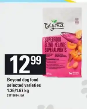 Zehrs Markets Beyond dog food selected varieties offer