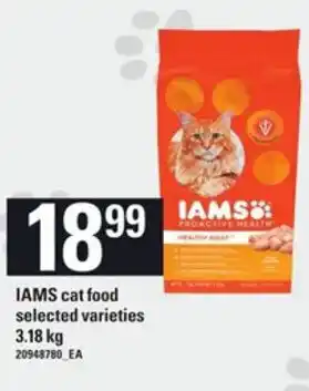 Zehrs Markets IAMS cat food selected varieties offer