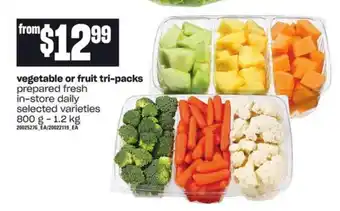 Zehrs Markets Vegetable or fruit tri-packs offer