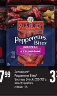 Zehrs Markets Schneiders pepperettes bites sausage snacks offer