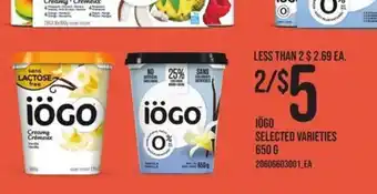 Zehrs Markets Iögo selected varieties offer