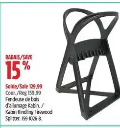 Canadian Tire Kabin Kindling Firewood Splitter. 159-1026-8. offer
