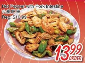 Foody Mart Hot pepper with pork intestine offer