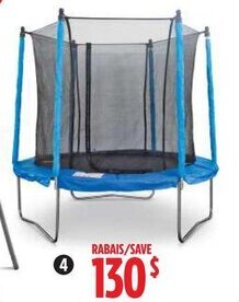 Canadian Tire 8'' Trampoline and safety enclosure combo offer