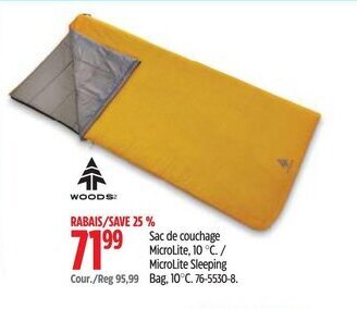 Canadian Tire MicroLite Sleeping Bag offer