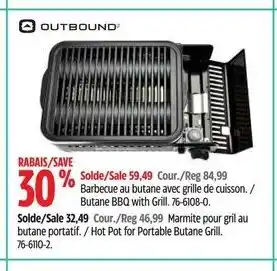 Canadian Tire Butane BBQ with Grill. 76-6108-0. offer