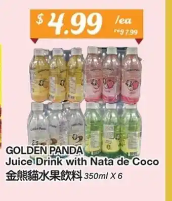 Btrust Supermarket GOLDEN PANDA Juice Drink with Nata de Coco 350ml X 6 offer