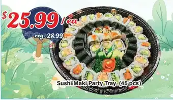 Btrust Supermarket Sushi Maki Party Tray (45 pcs) offer