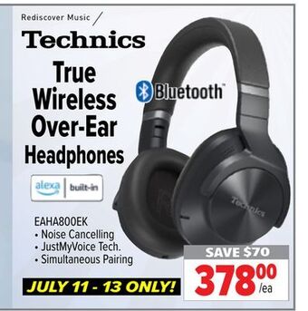 2001 Audio Video Technics true wireless over-ear headphones offer
