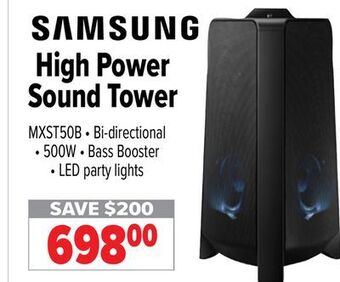 2001 Audio Video Samsung high power sound tower offer