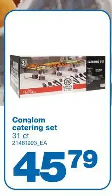 Wholesale Club Conglom catering set, 31 ct offer