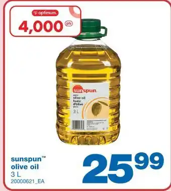 Wholesale Club Sunspun™ olive oil, 3 l offer