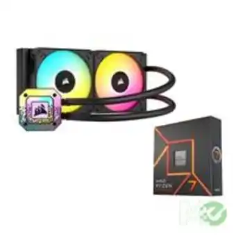 Memory Express Ryzen™ 7 7700x processor bundle w/ h100i elite capellix xt aio liquid cpu cooler offer